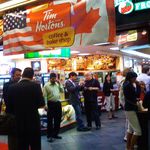Sign reminds New Yorkers that Tim Hortons is from Canada